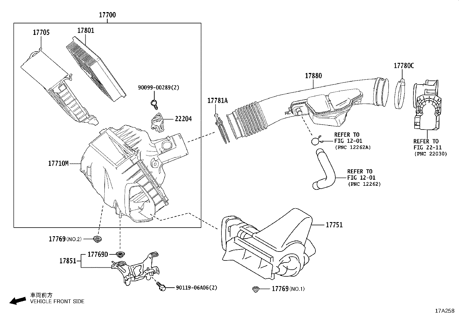 17880-36210 HOSE ASSY, AIR CLEANER product image