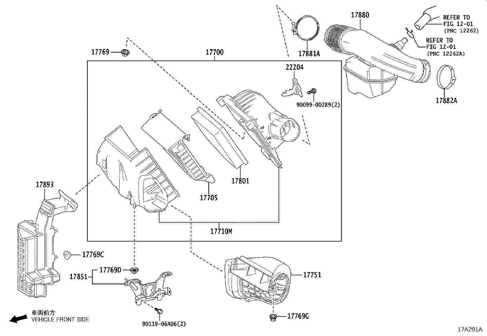 17880-36210 HOSE ASSY, AIR CLEANER product image