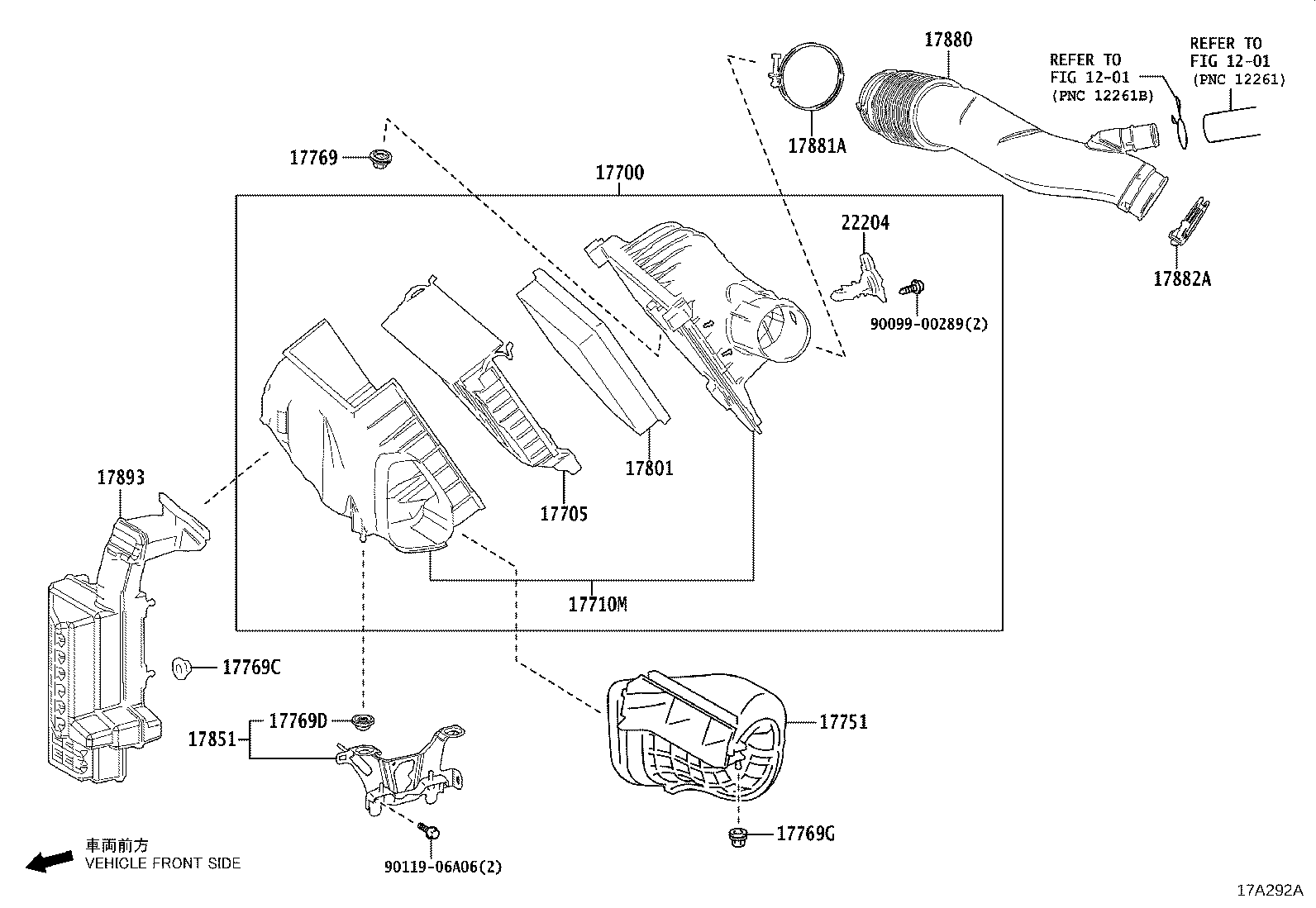 17880-36210 HOSE ASSY, AIR CLEANER product image