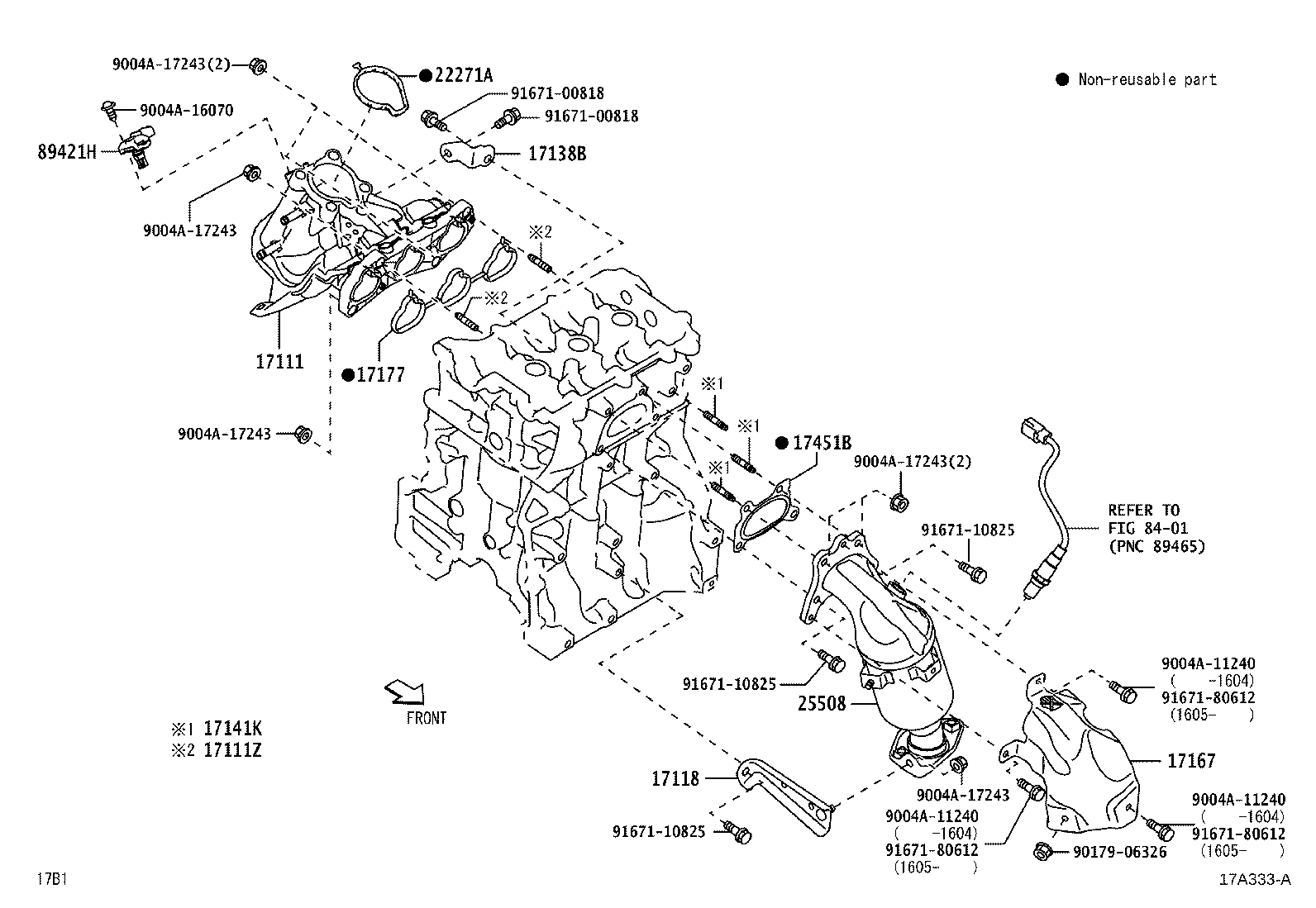 17101-BZ040 MANIFOLD, INTAKE product image