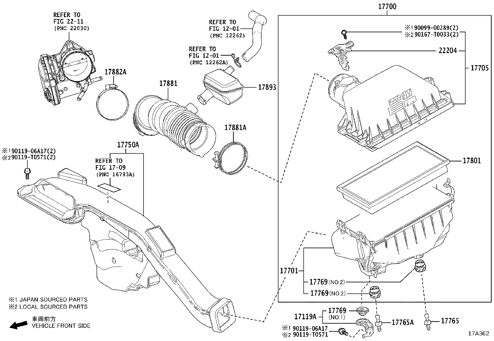 17705-F0070 CAP SUB-ASSY, AIR CLEANER product image