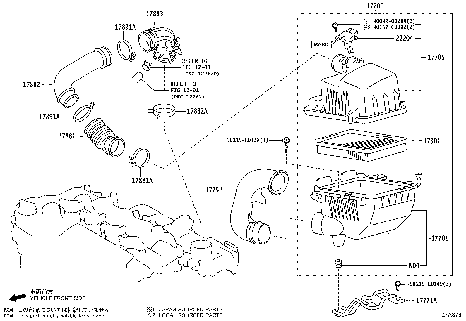 17705-0Y220 CAP SUB-ASSY, AIR CLEANER product image