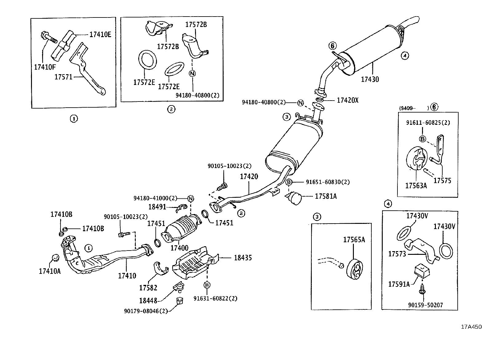 17430-70492 PIPE ASSY, EXHAUST, TAIL product image