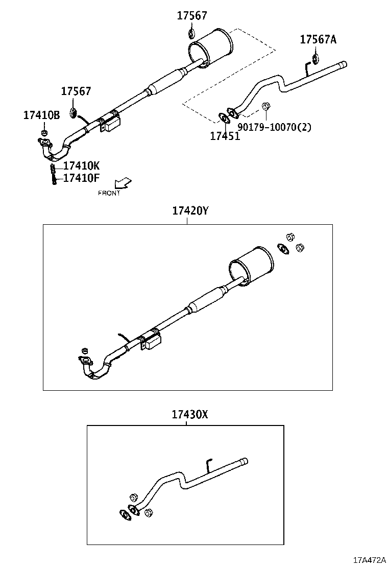 17152-87201 SPRING, EXHAUST PIPE product image