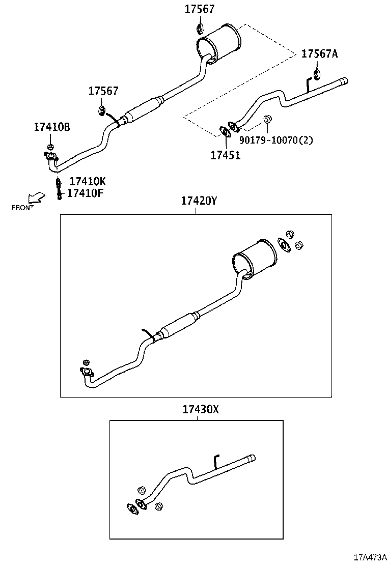 17152-87201 SPRING, EXHAUST PIPE product image
