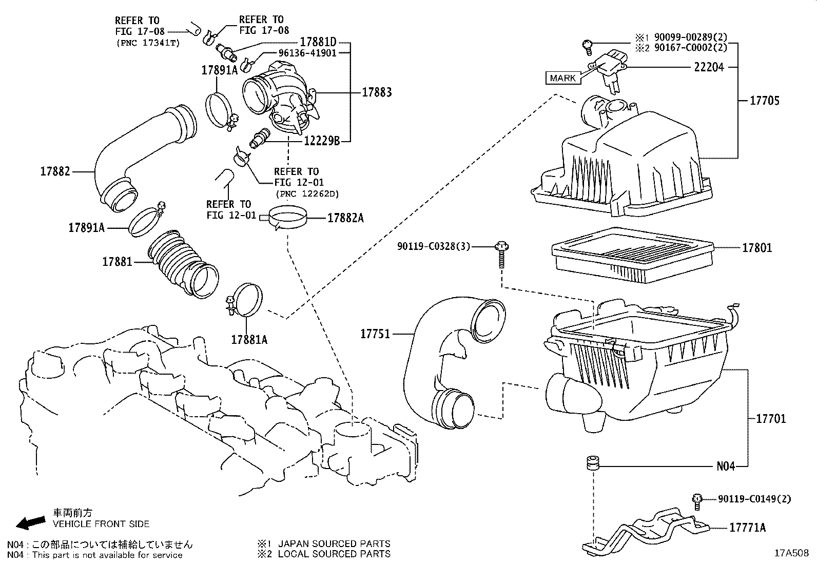 12229-0T010 PIPE, VENTILATION, NO.1 product image