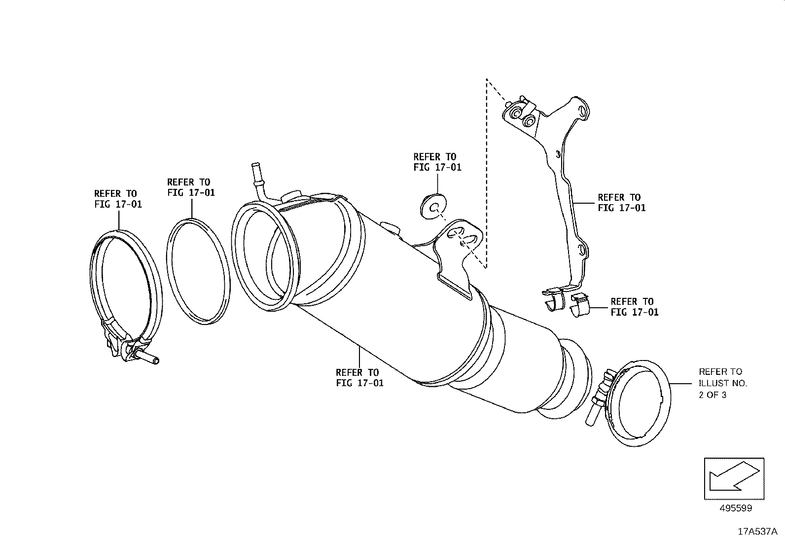 17565-WAA03 SUPPORT,EXHAUST PIPE, NO.4 product image