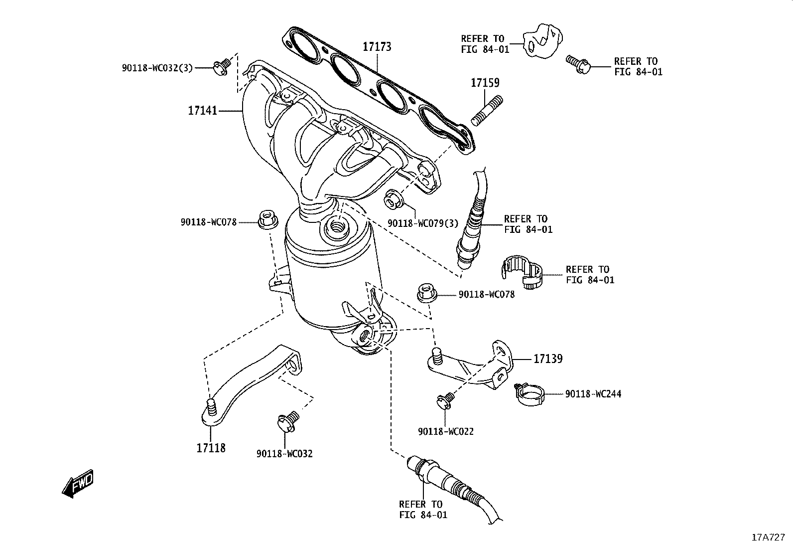17118-WC001 STAY, MANIFOLD product image