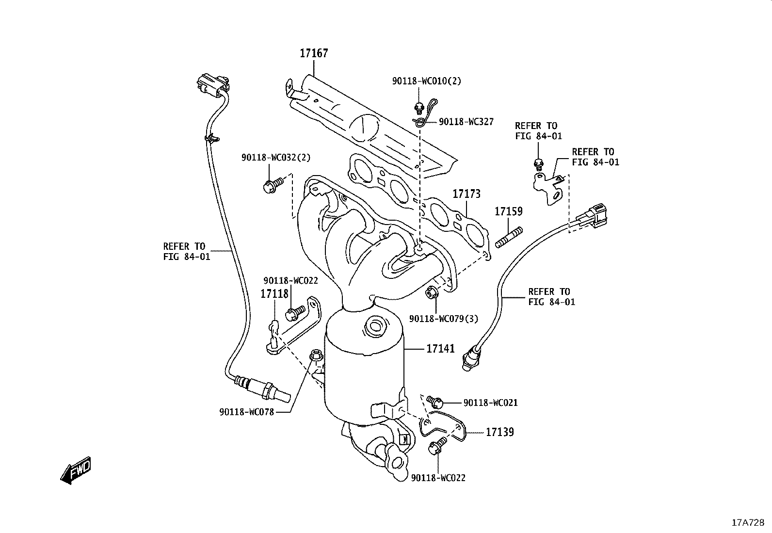 17118-WC001 STAY, MANIFOLD product image