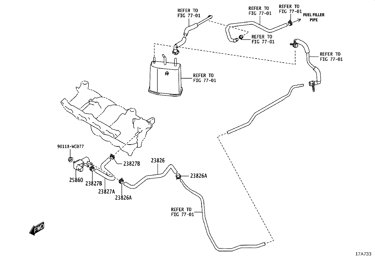 25860-WC001 VALVE ASSY, VACUUM SWITCHING, NO.1 product image