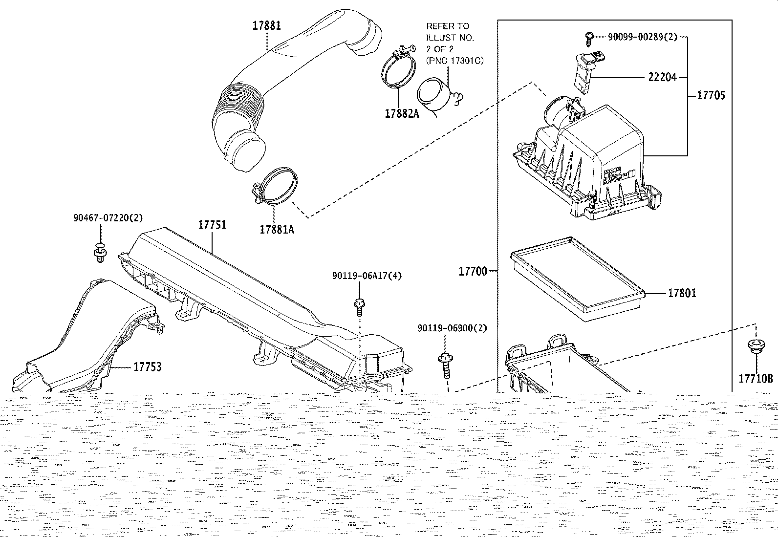 17700-15420 CLEANER ASSY, AIR product image
