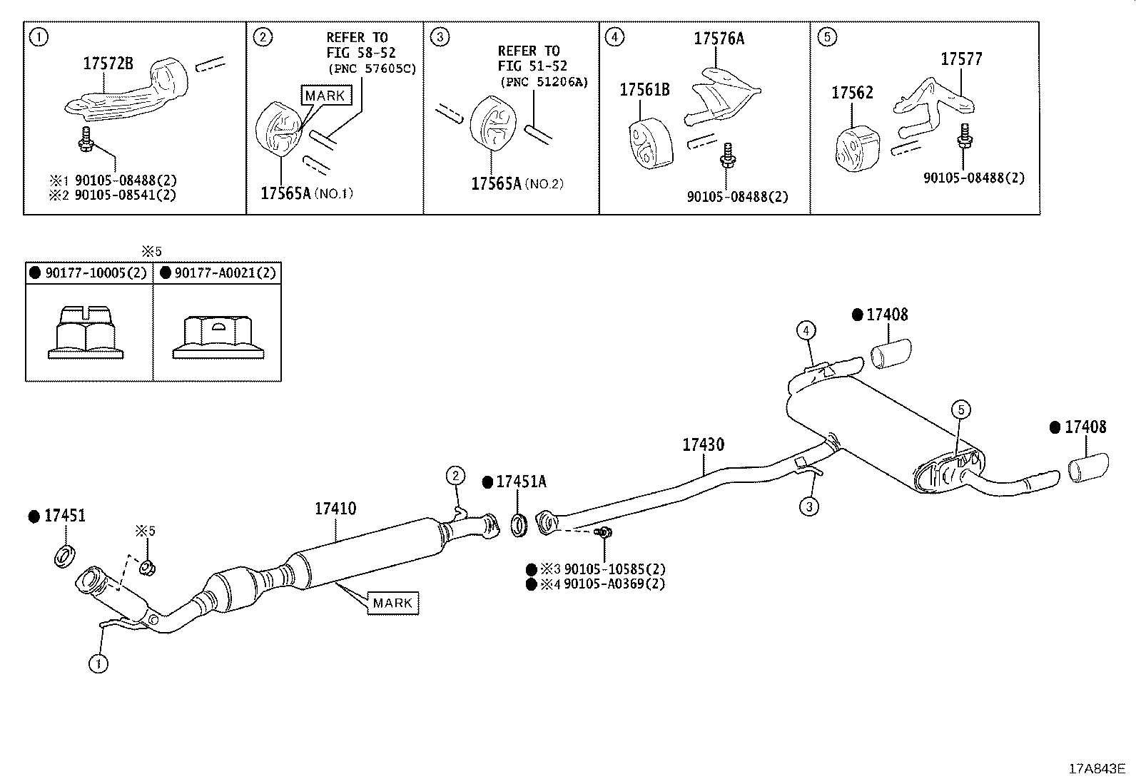 17430-25220 PIPE ASSY, EXHAUST, TAIL product image