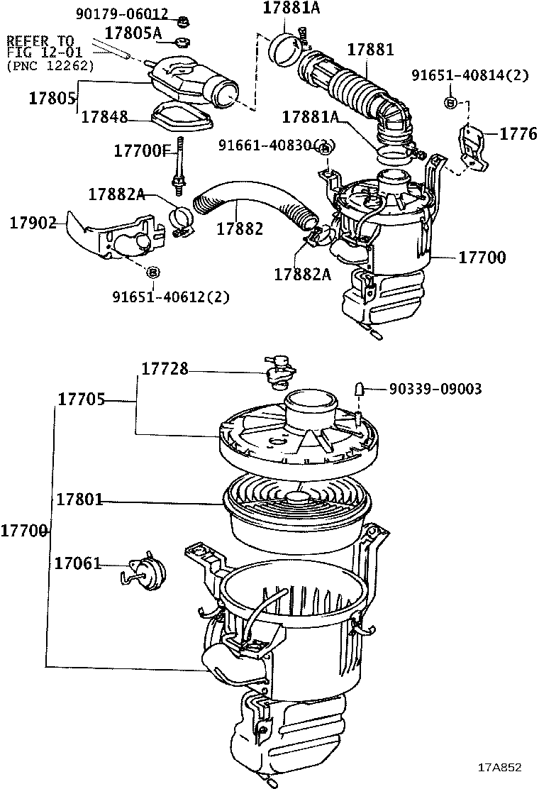 52820-87006 DUCT, COOL AIR INTAKE, NO.2 product image
