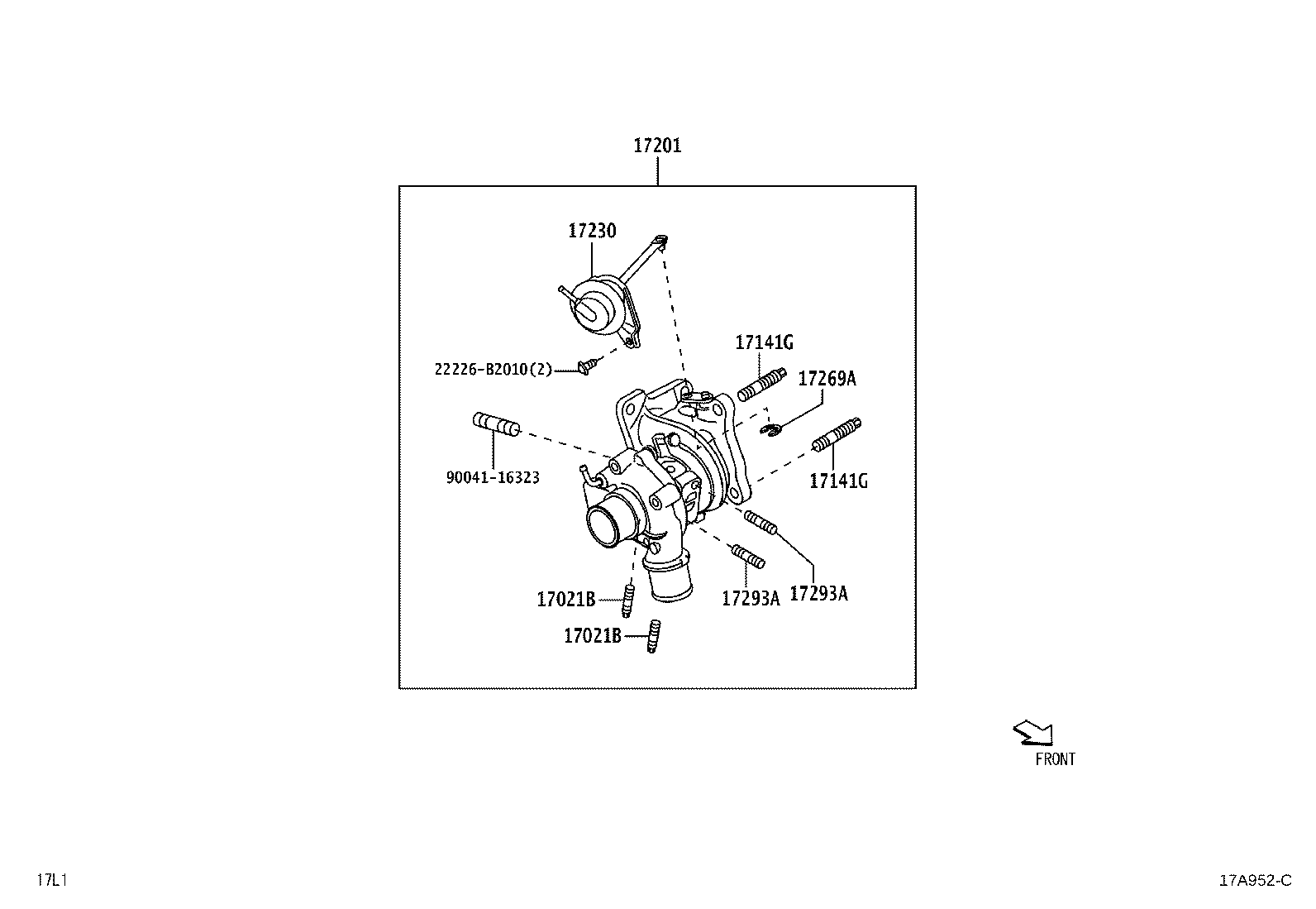 17201-B2063 TURBOCHARGER SUB-ASSY product image