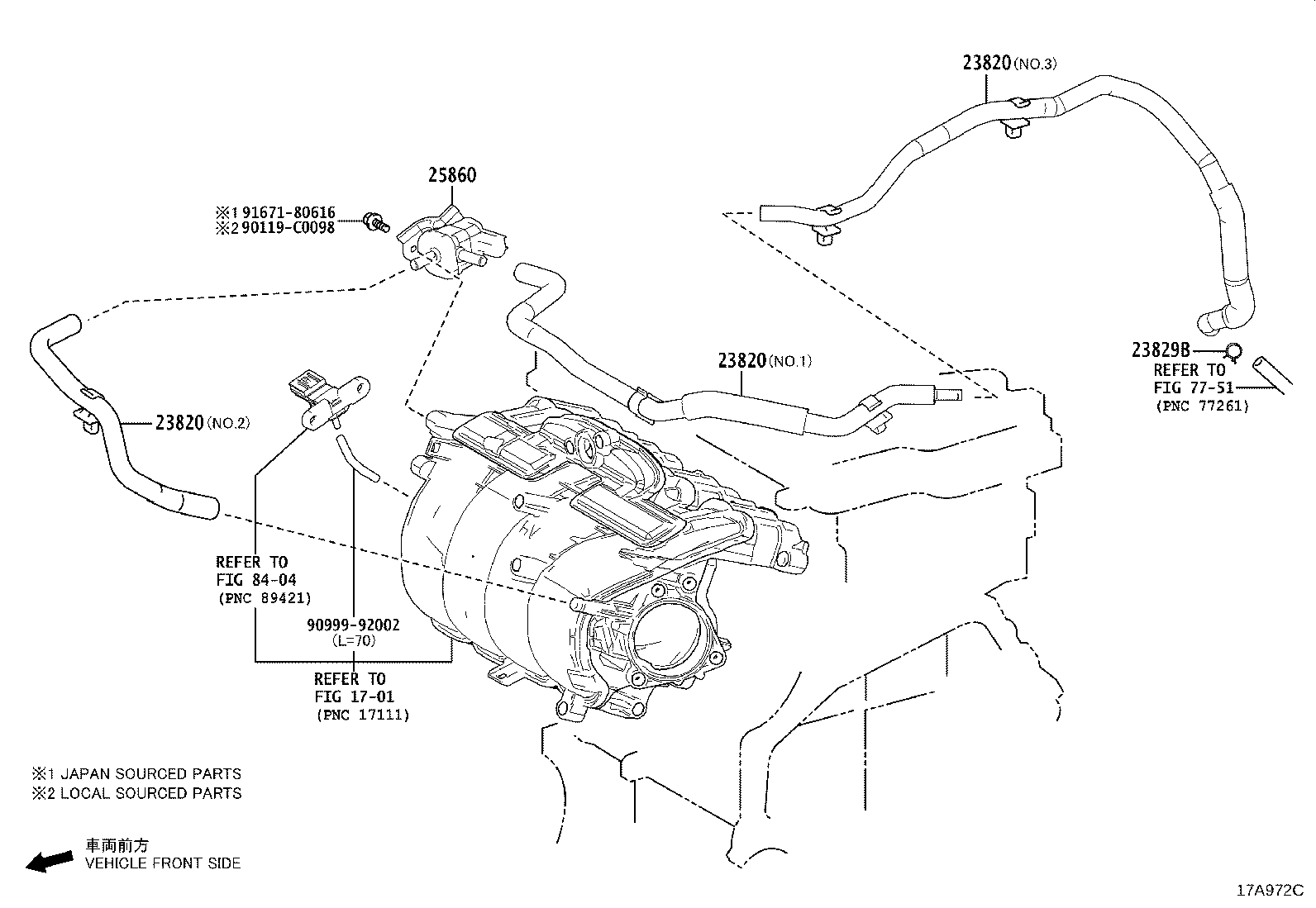 23820-F0210 HOSE ASSY, FUEL VAPOR FEED product image