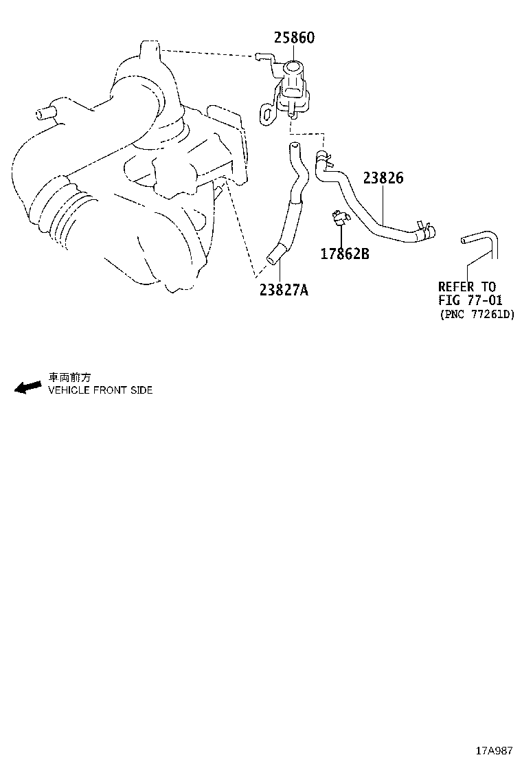 25860-0Y200 VALVE ASSY, VACUUM SWITCHING, NO.1 product image