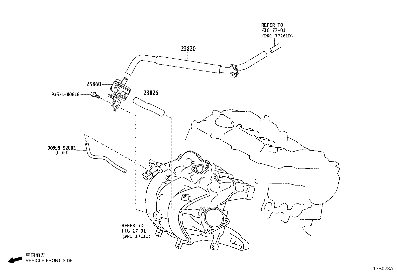25860-15040 VALVE ASSY, VACUUM SWITCHING, NO.1 product image