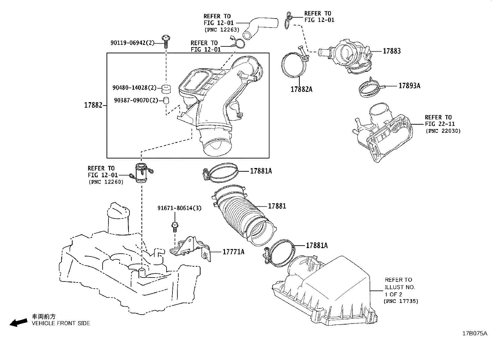 17700-40290 CLEANER ASSY, AIR product image