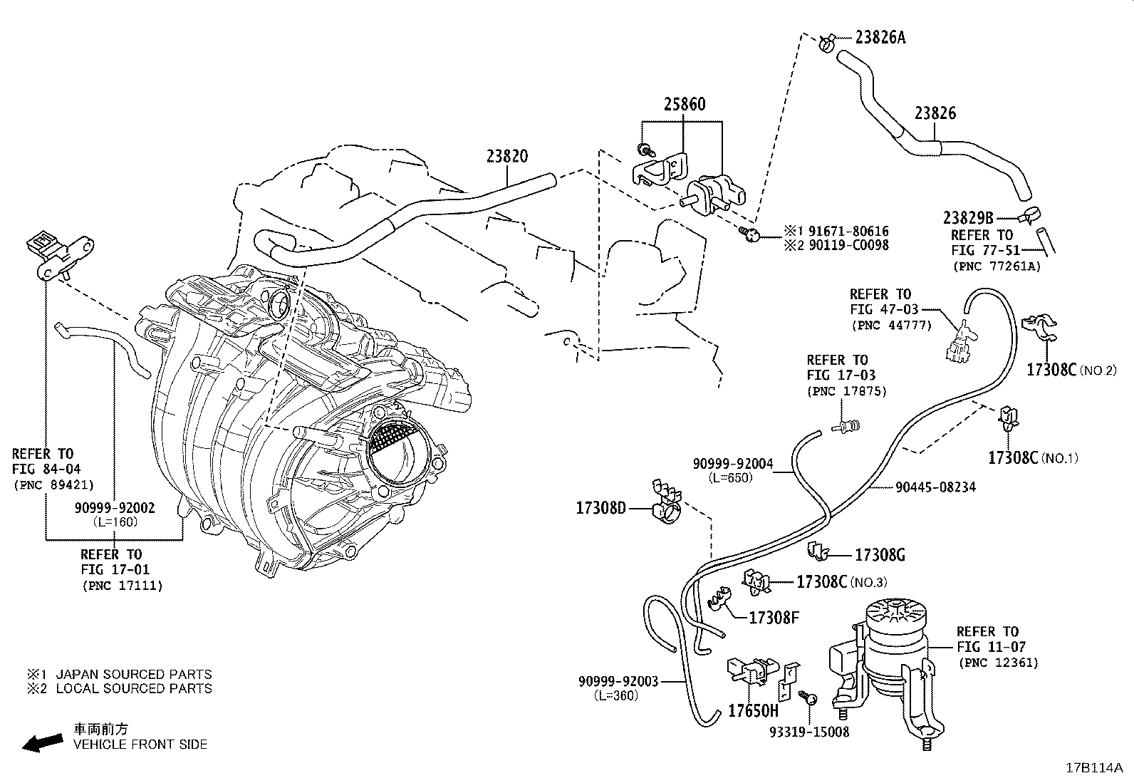 77196-0E020 CLIP(FOR FUEL VAPOR FEED HOSE, NO.1) product image