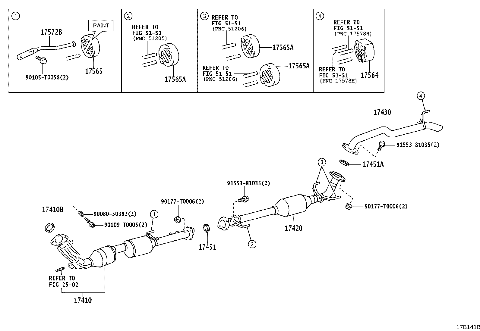 17405-0P030 PIPE ASSY, EXHAUST, TAIL product image