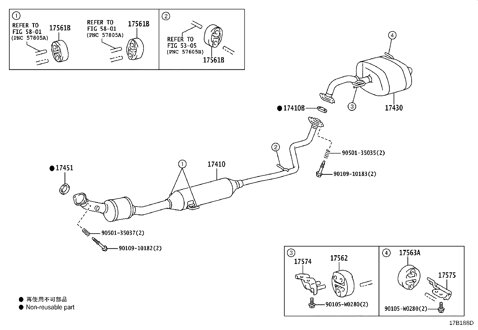 17430-0Q090 PIPE ASSY, EXHAUST, TAIL product image