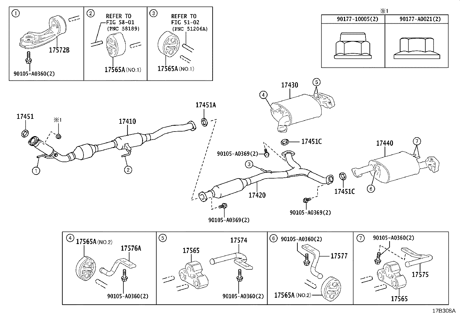 17430-0P421 PIPE ASSY, EXHAUST, TAIL product image