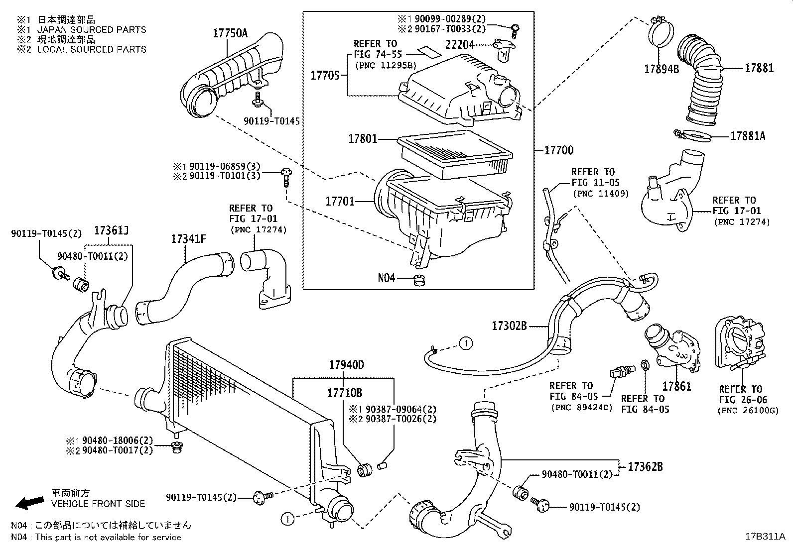 17705-0L310 CAP SUB-ASSY, AIR CLEANER product image