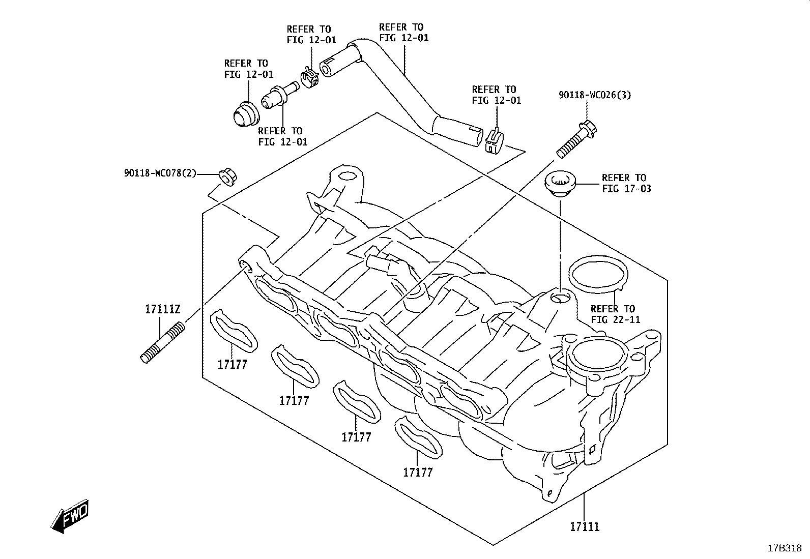 17167-WC002 INSULATOR, EXHAUST MANIFOLD HEAT, NO.1 product image