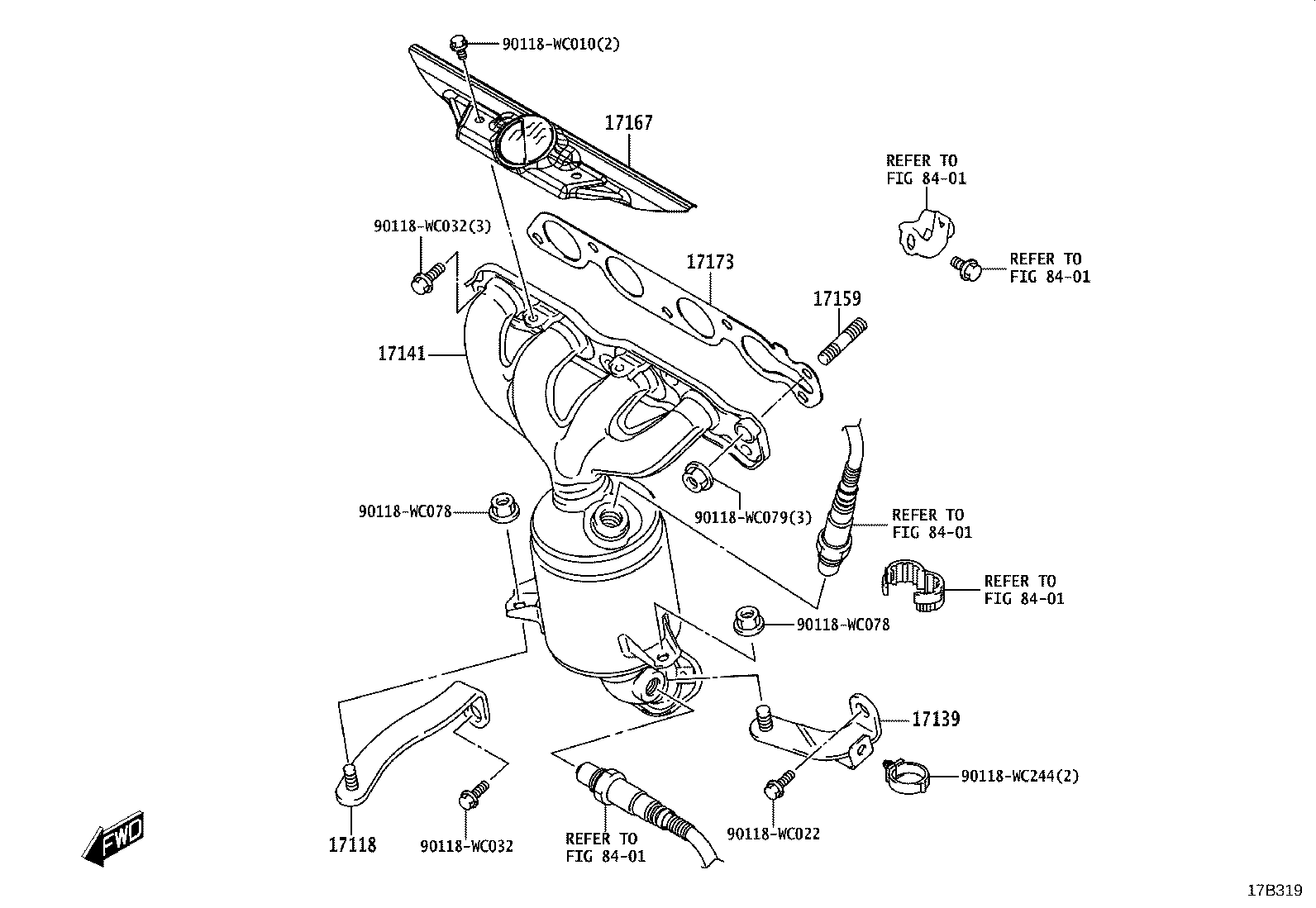 17167-WC002 INSULATOR, EXHAUST MANIFOLD HEAT, NO.1 product image