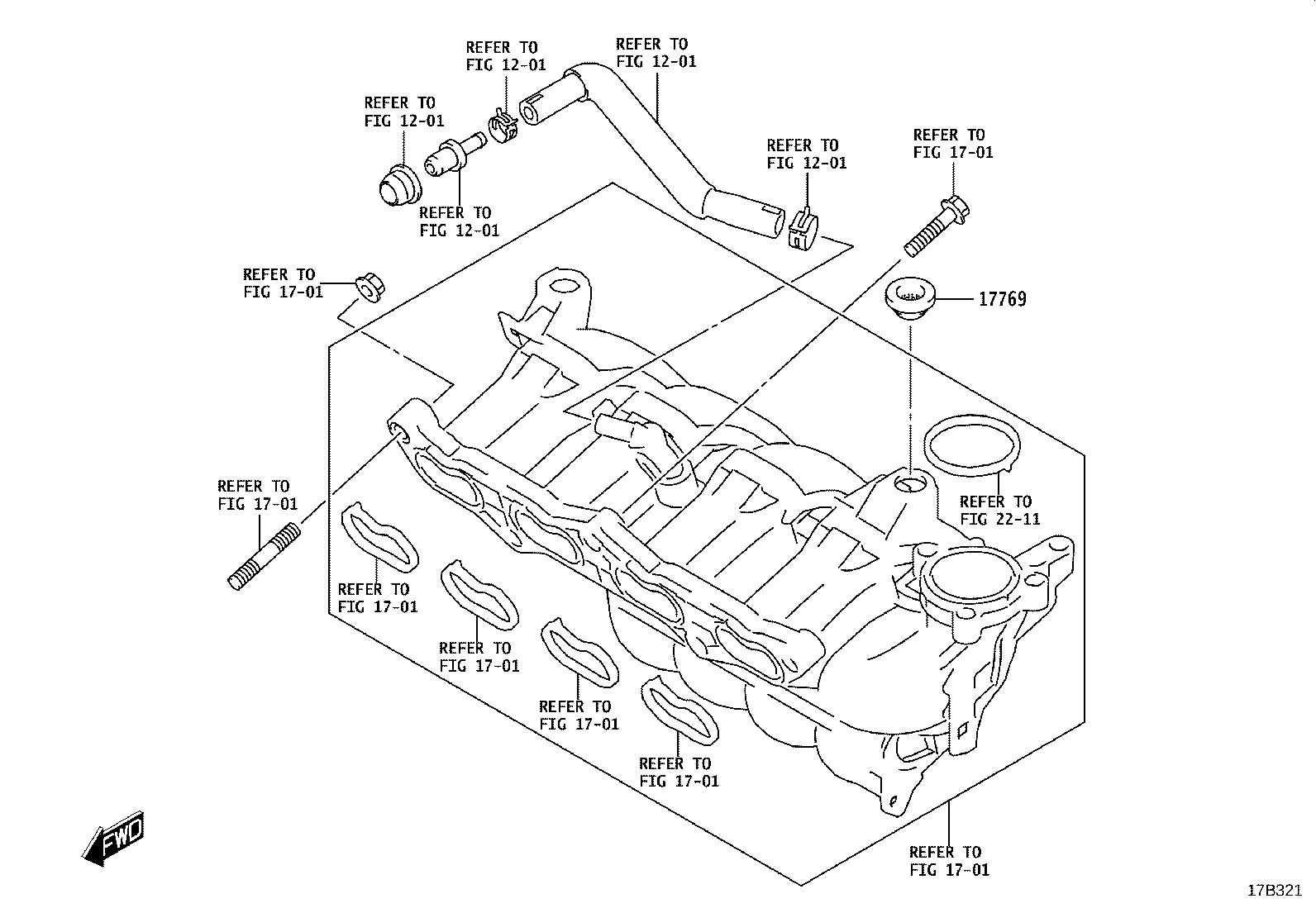 52811-WC002 DUCT, COOL AIR INTAKE, NO.1 product image