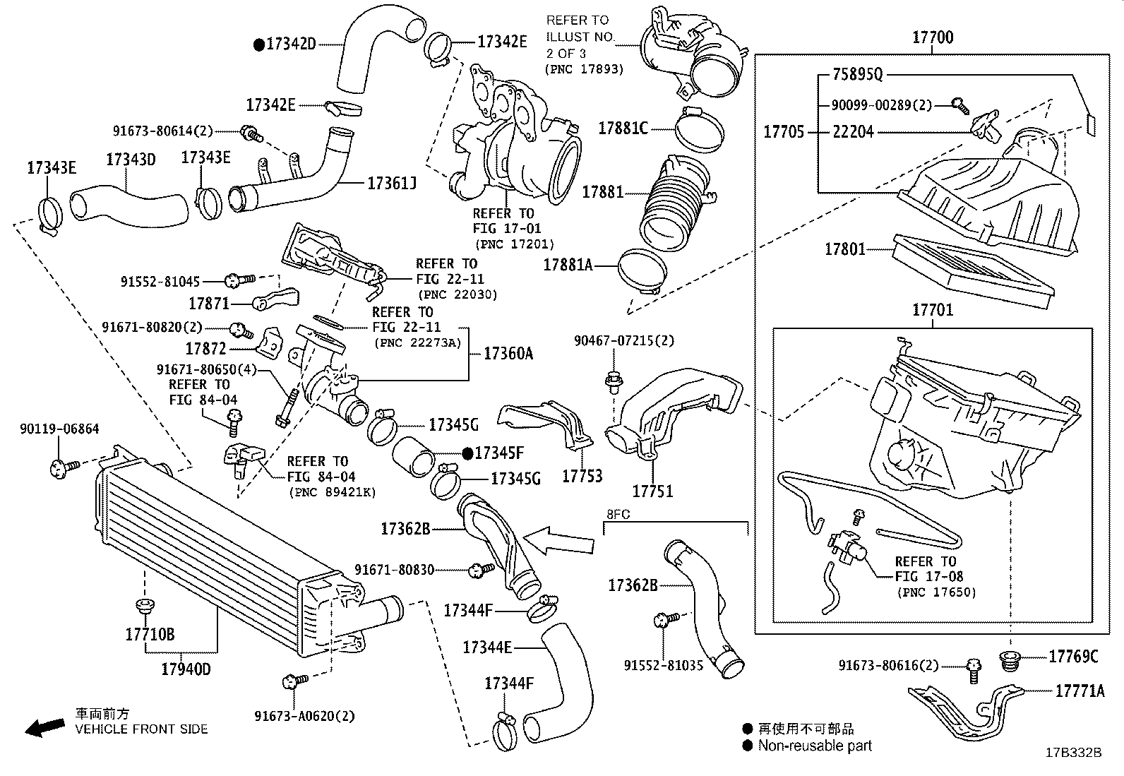 Toyota 17700-18050 CLEANER ASSY, AIR