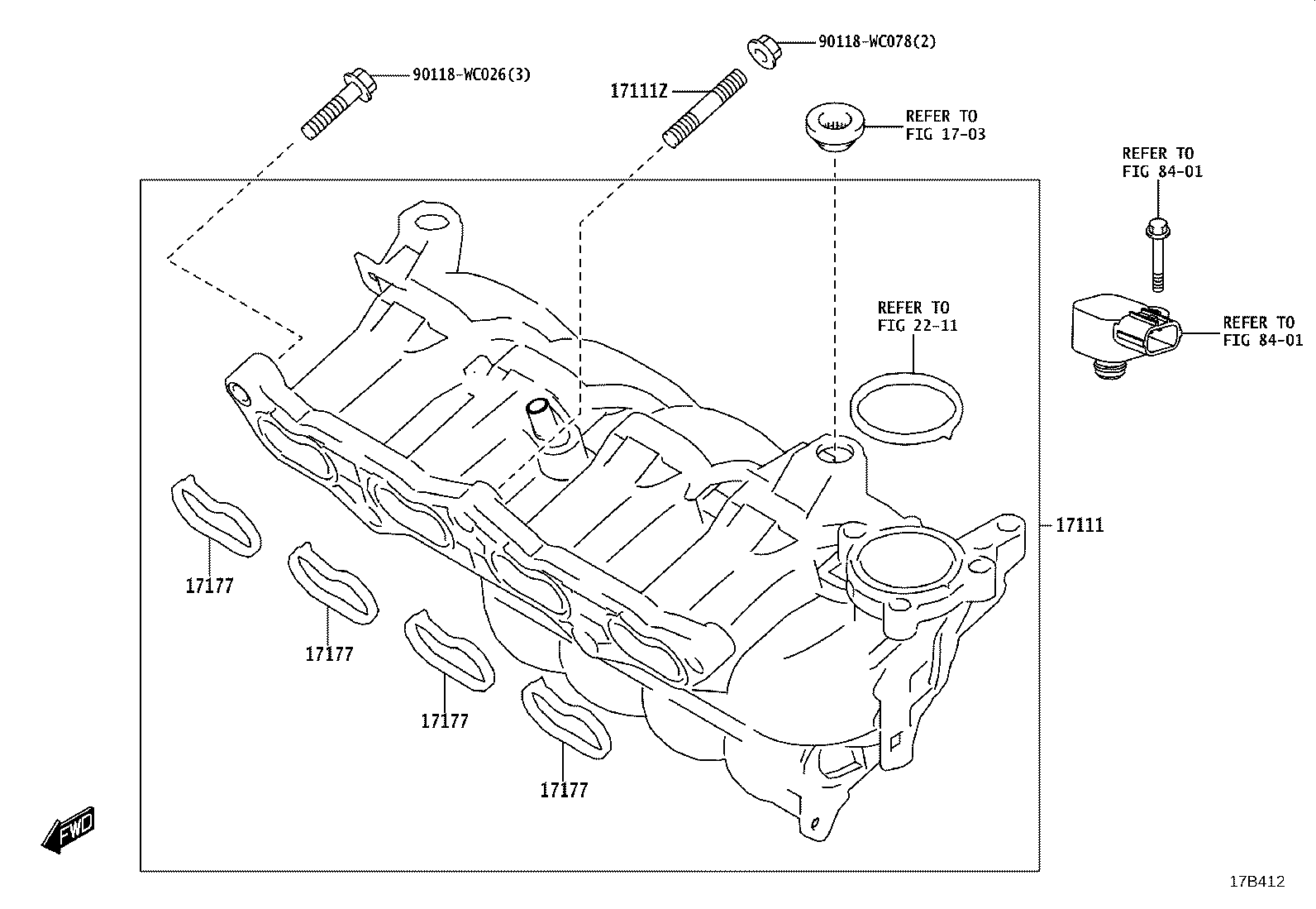 17167-WC003 INSULATOR, EXHAUST MANIFOLD HEAT, NO.1 product image