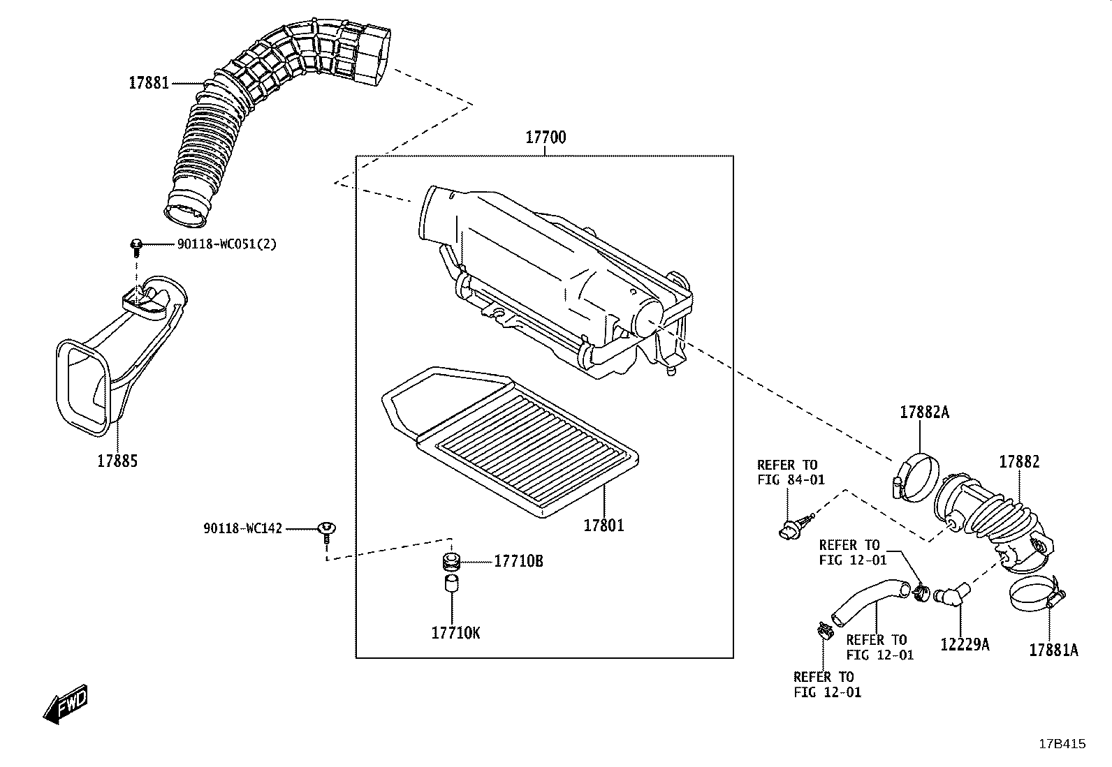 17700-WC003 CLEANER ASSY, AIR product image