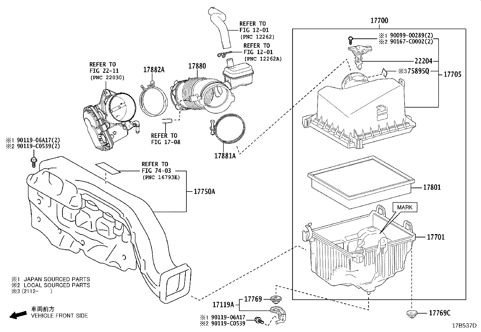 17700-F0080 CLEANER ASSY, AIR product image