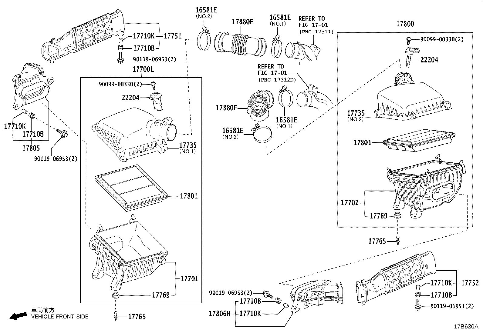 17343-52020 HOSE, AIR, NO.3 product image