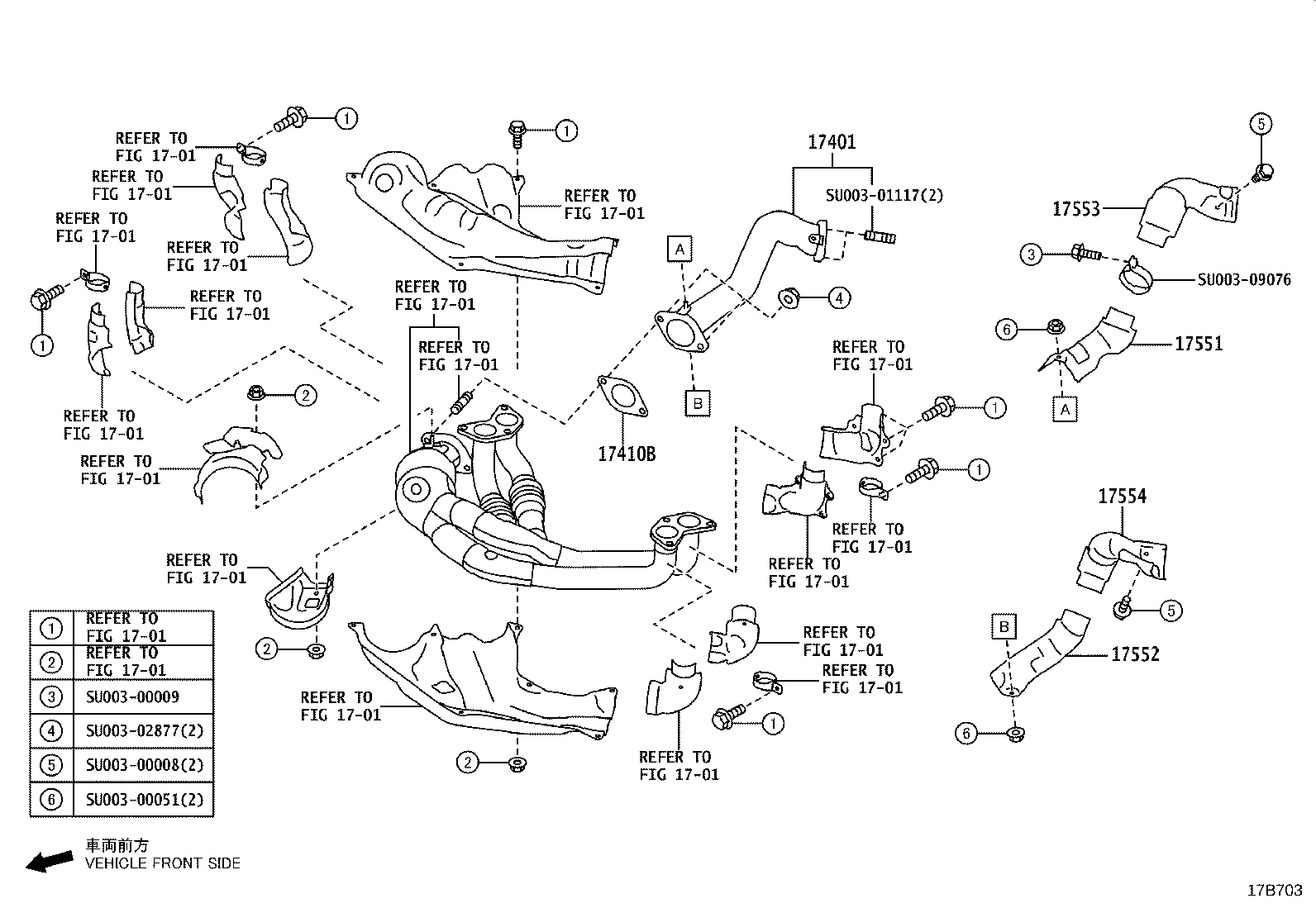 SU003-10550 PIPE, EXHAUST, NO.4 product image