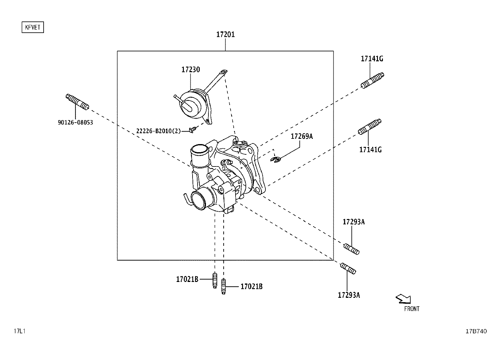 17118-B2080 STAY, MANIFOLD product image