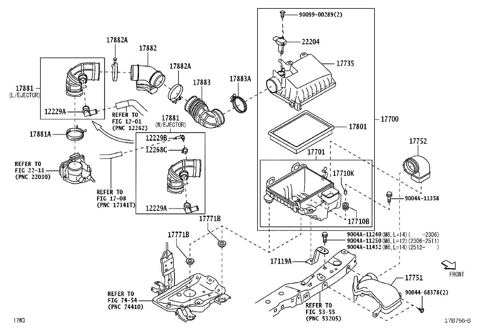 17771-BZ150 BRACKET, AIR CLEANER product image