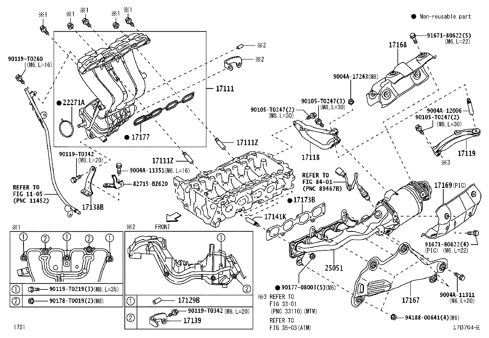 17169-BZ011 INSULATOR, EXHAUST MANIFOLD HEAT, NO.3 product image