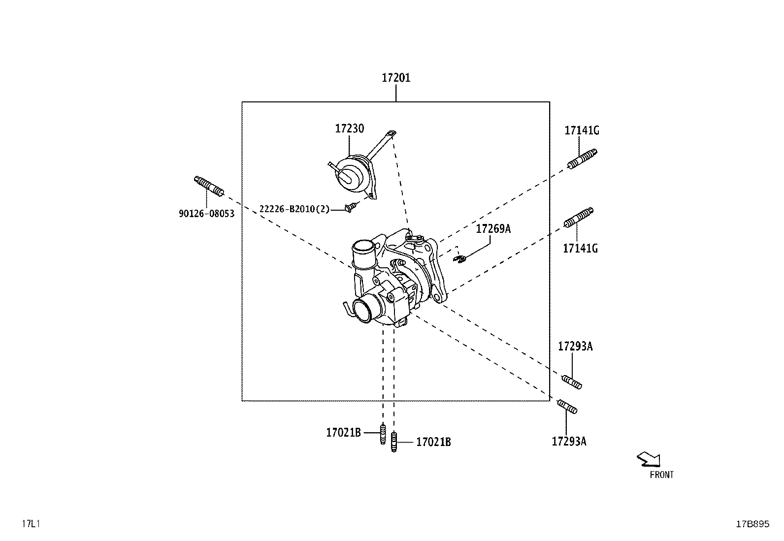 17201-B2063 TURBOCHARGER SUB-ASSY product image
