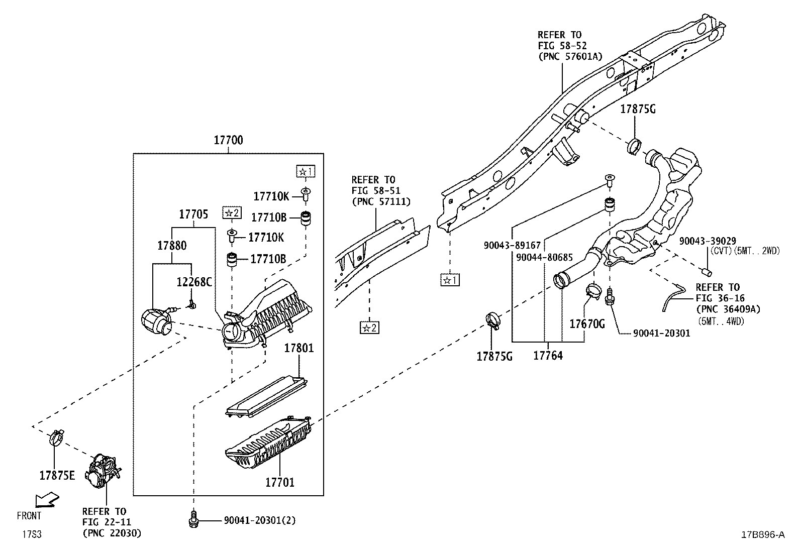 17700-B2192 CLEANER ASSY, AIR product image