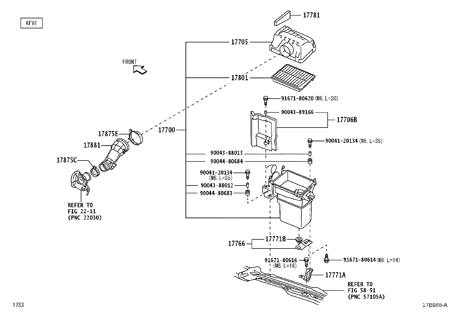 17705-B5110 CAP SUB-ASSY, AIR CLEANER product image