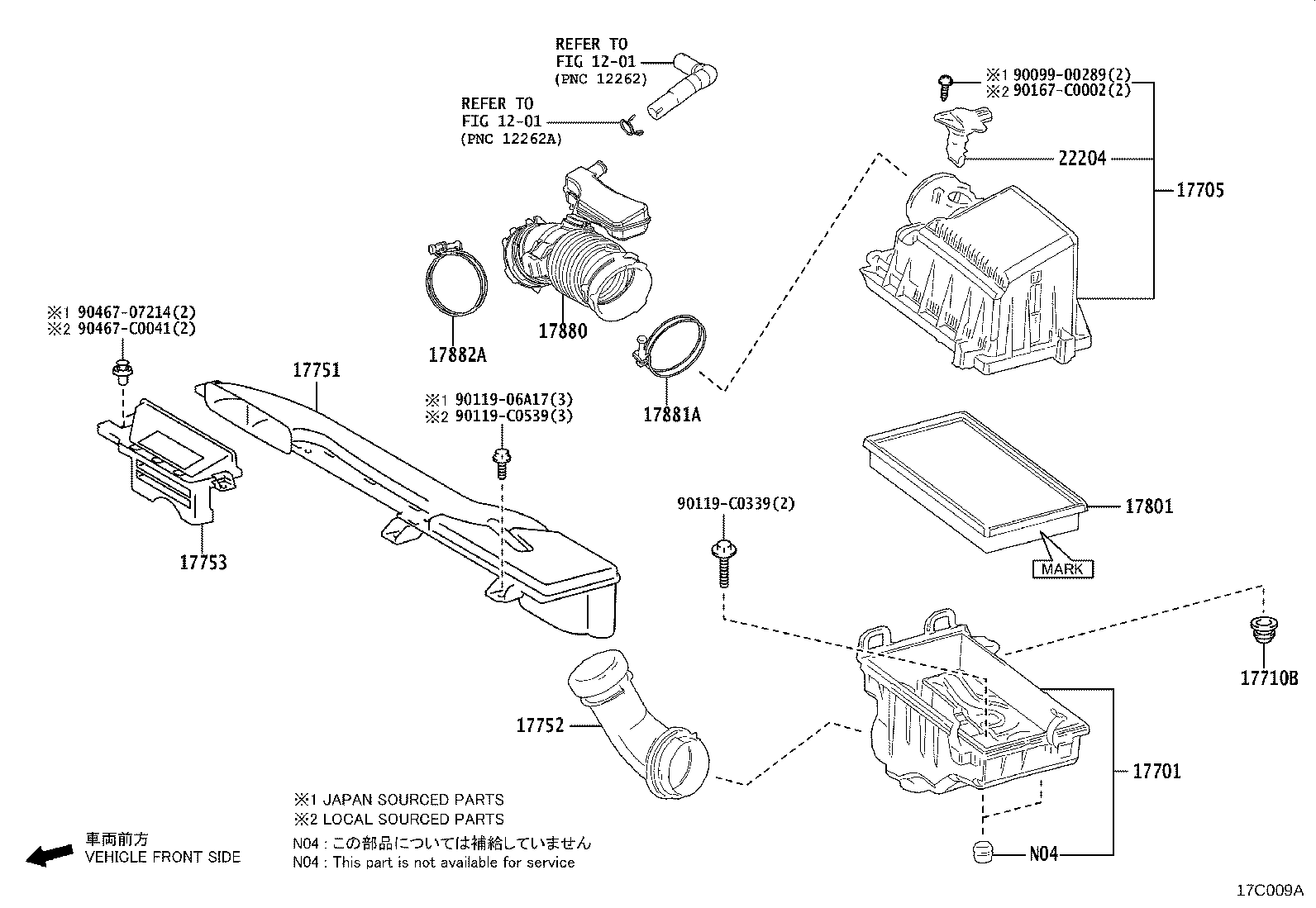 17880-F2090 HOSE ASSY, AIR CLEANER product image