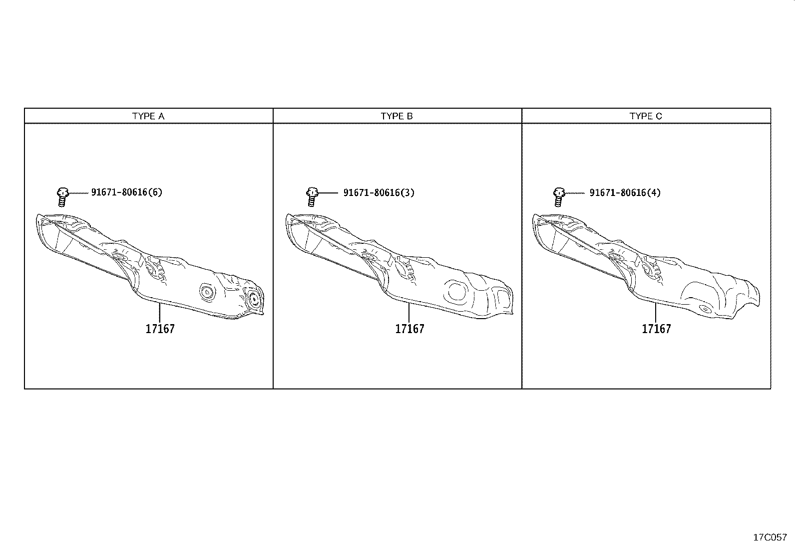 17177-37050 GASKET, INTAKE MANIFOLD TO HEAD, NO.1 product image