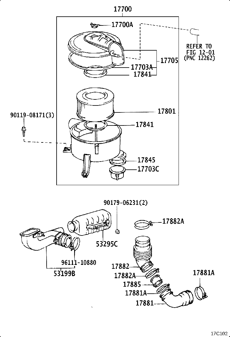 22250-66020 METER ASSY, INTAKE AIR FLOW product image