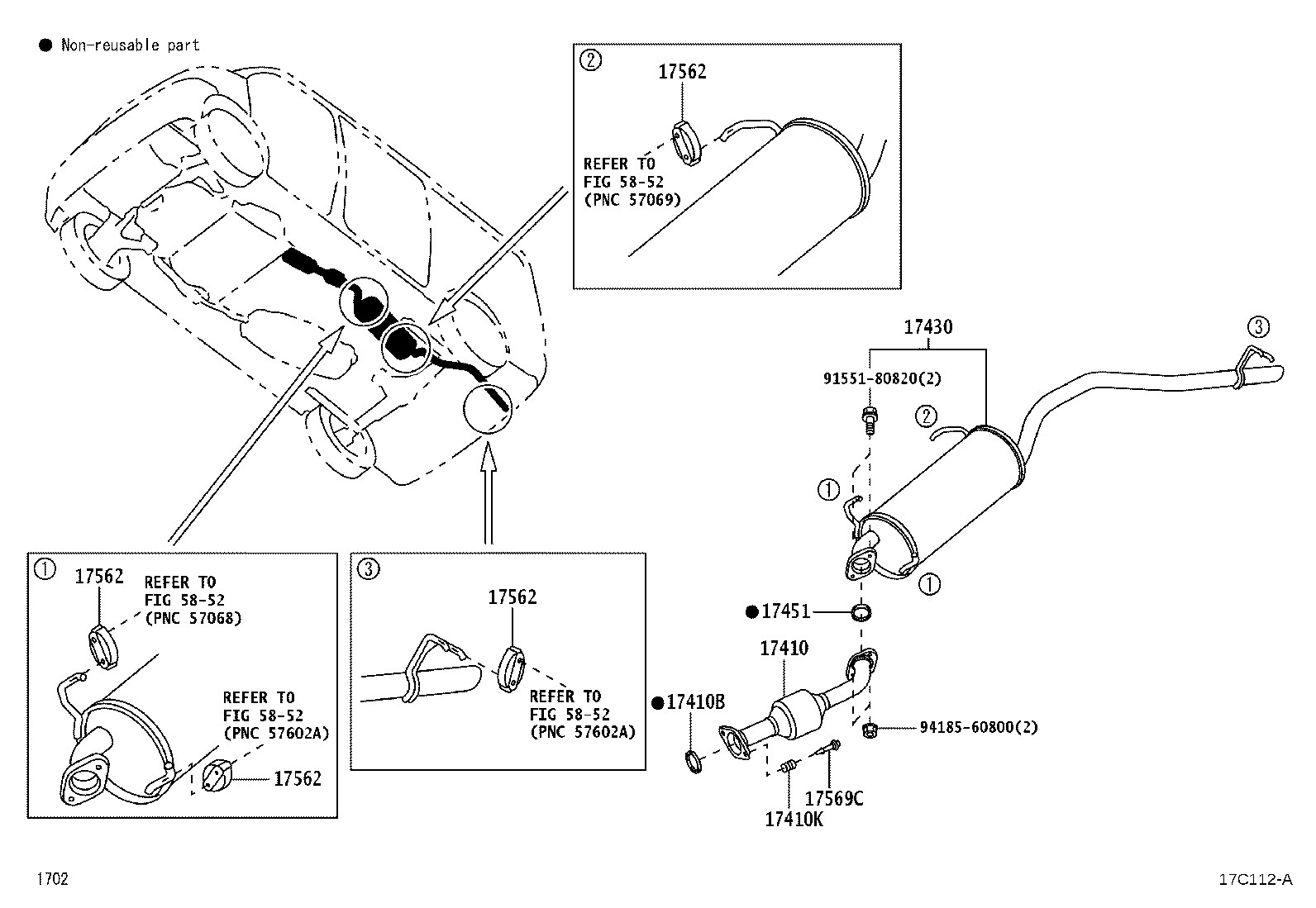 17410-BZB60 PIPE ASSY, EXHAUST, FRONT product image
