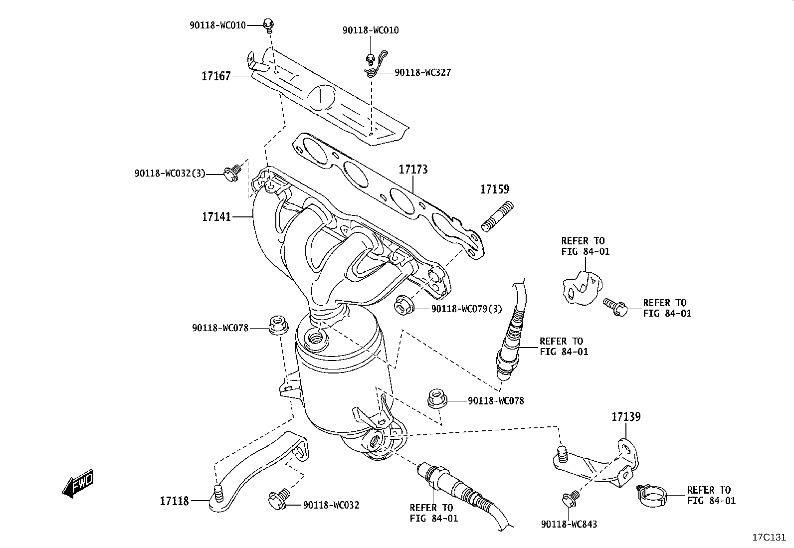 17140-WC023 MANIFOLD, EXHAUST product image