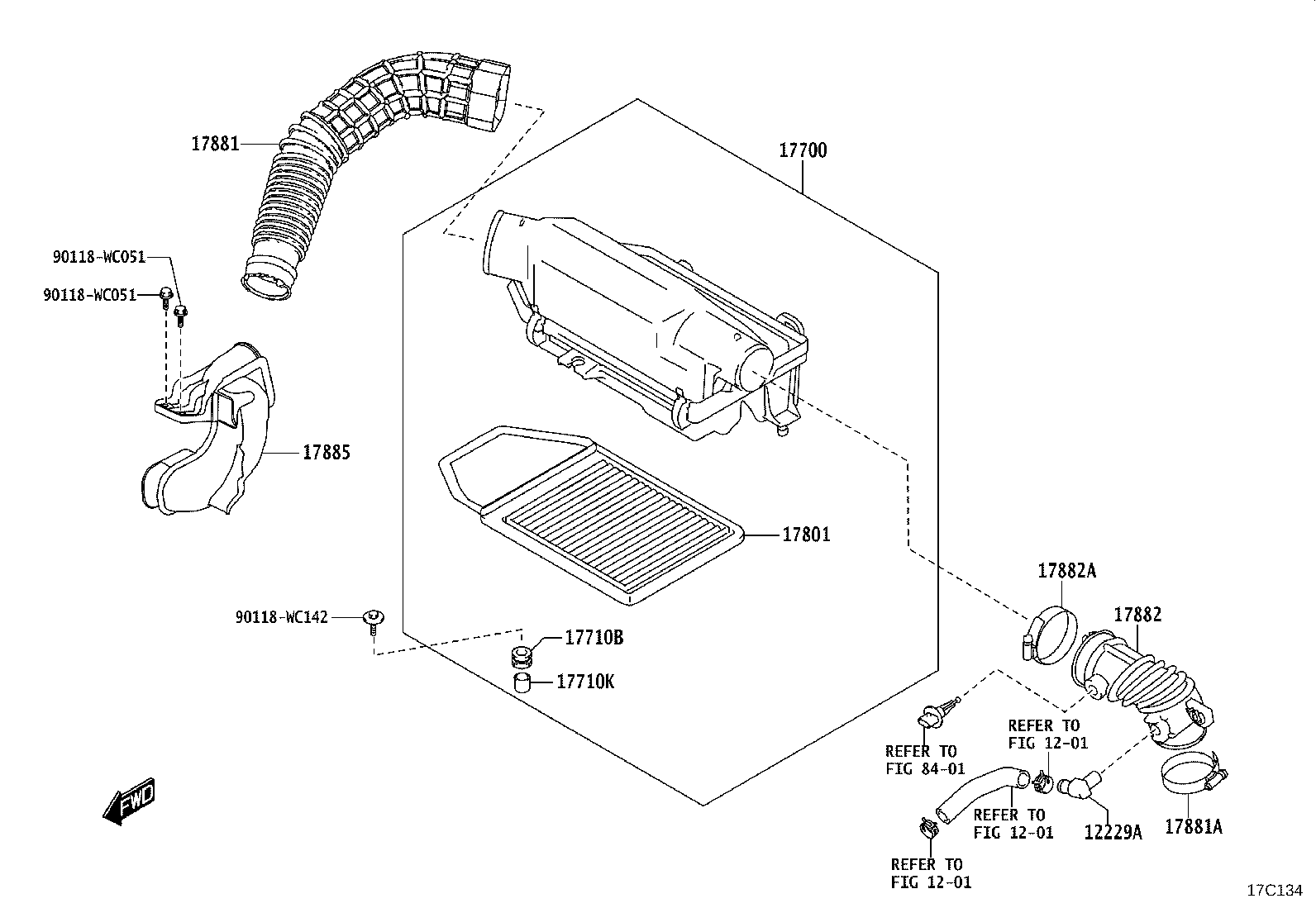 17700-WC004 CLEANER ASSY, AIR product image