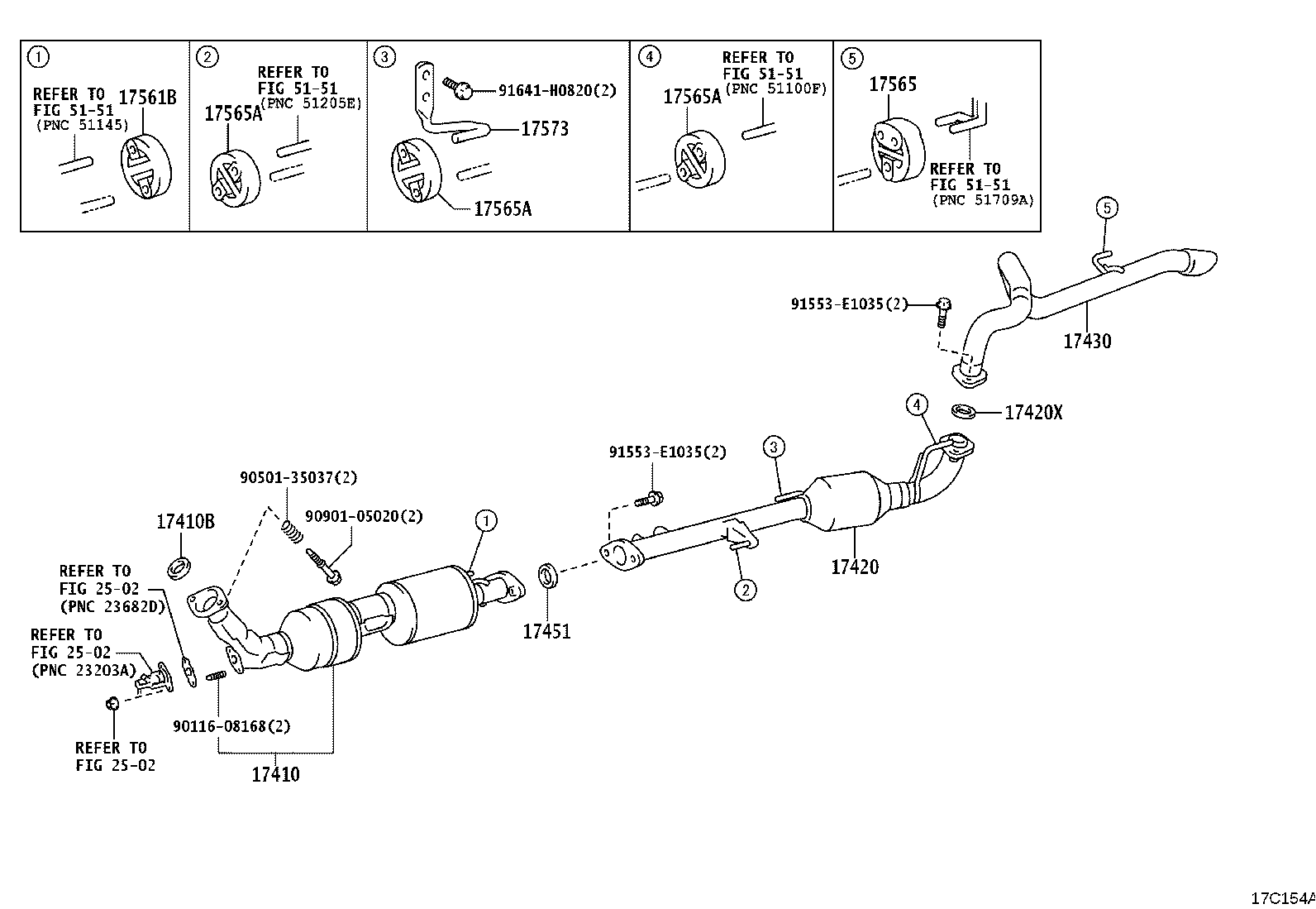 17420-11630 PIPE ASSY, EXHAUST, CENTER product image
