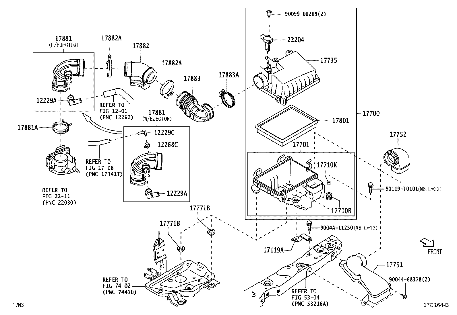 17735-BZ080 CAP, AIR CLEANER product image